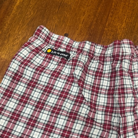 Life is Good Red and White Plaid Pajama Pants - Picture 6 of 6